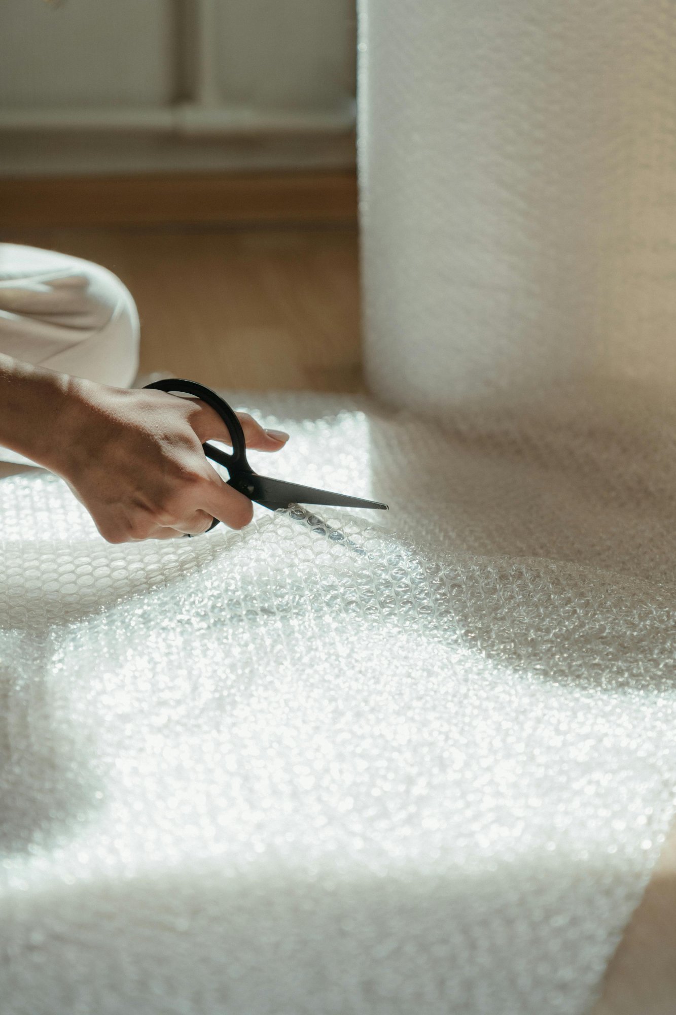 Bubble wrap protective packaging